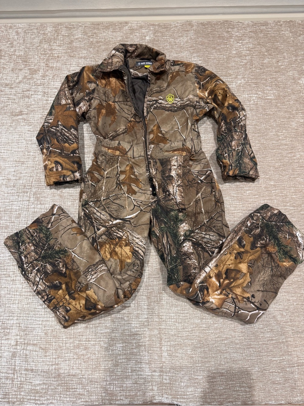 Game Winber kids Camo Insulated One-Piece Coverall 4-6 small
